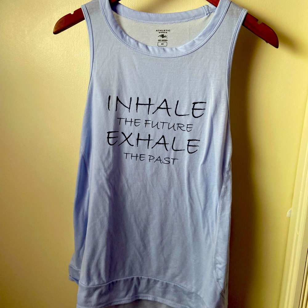 Athletic Works Light Blue Dri-More Tank